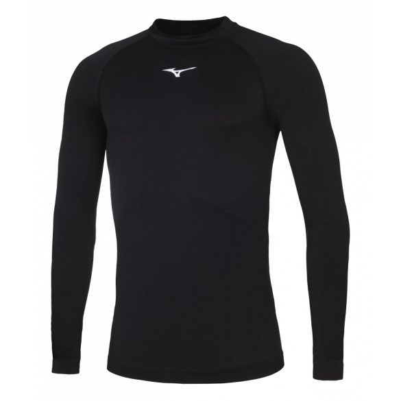 Mizuno Core Long Sleeve Underwear / Black/White S (116-128)