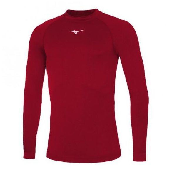 Mizuno Core Long Sleeve Underwear / Burgundy/White S (116-128)