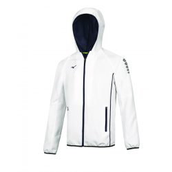 Mizuno Micro Jacket/White/Navy Men XS