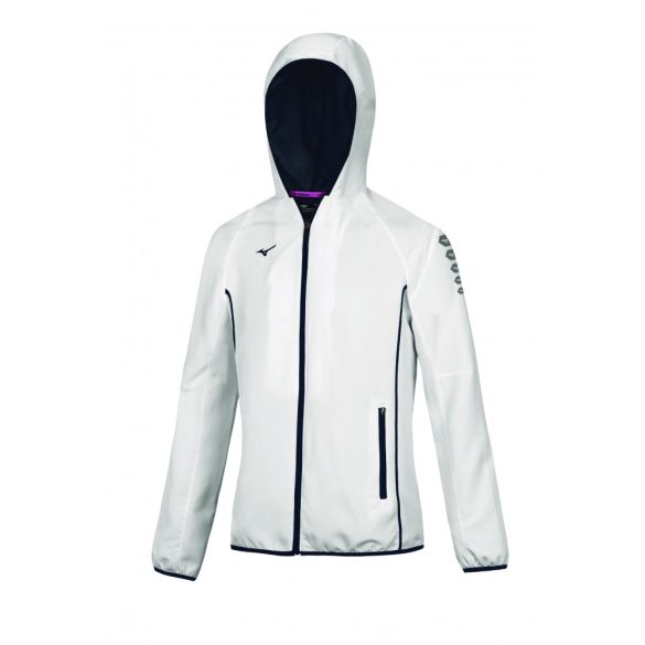 Mizuno Micro Jacket/White/Navy Women L